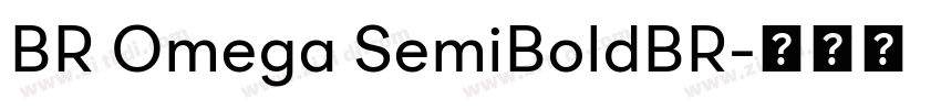 BR Omega SemiBoldBR字体转换